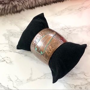 Adjustable Turquoise Arrowhead Metal Cuff